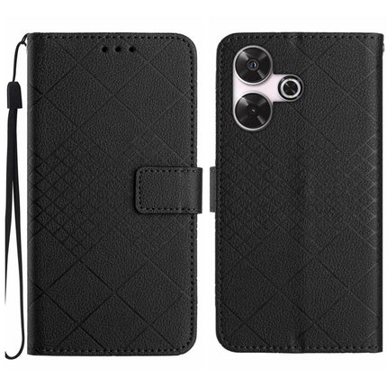 Rhombic Grid Texture Leather Phone Case, For Xiaomi Redmi 13 4G Global / 5G Global, For Xiaomi Redmi A3, For Xiaomi Redmi Note 13 4G Global, For Xiaomi Redmi 13C 5G