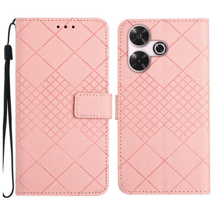 Rhombic Grid Texture Leather Phone Case, For Xiaomi Redmi 13 4G Global / 5G Global, For Xiaomi Redmi A3, For Xiaomi Redmi Note 13 4G Global, For Xiaomi Redmi 13C 5G