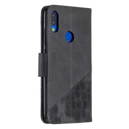 Matching Color Crocodile Texture Horizontal Flip PU Leather Case with Wallet & Holder & Card Slots, For Xiaomi Redmi Note 7, For Xiaomi Redmi Note 9 Pro