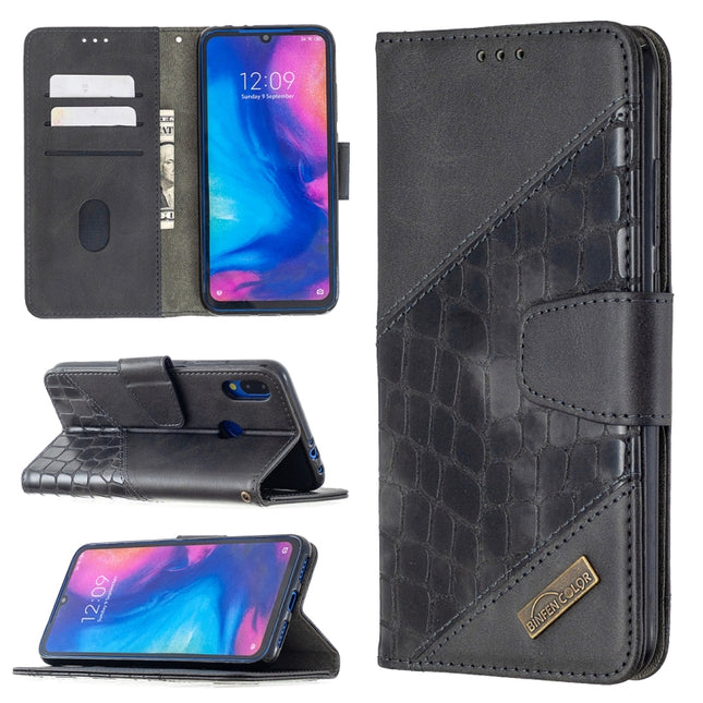 Matching Color Crocodile Texture Horizontal Flip PU Leather Case with Wallet & Holder & Card Slots, For Xiaomi Redmi Note 7, For Xiaomi Redmi Note 9 Pro