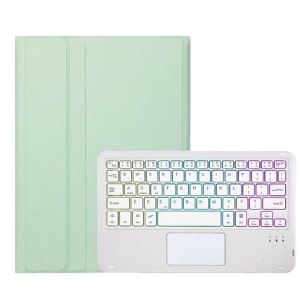 A09B-AS Candy Color Touch Backlight Bluetooth Keyboard Leather Tablet Case with Pen Holder