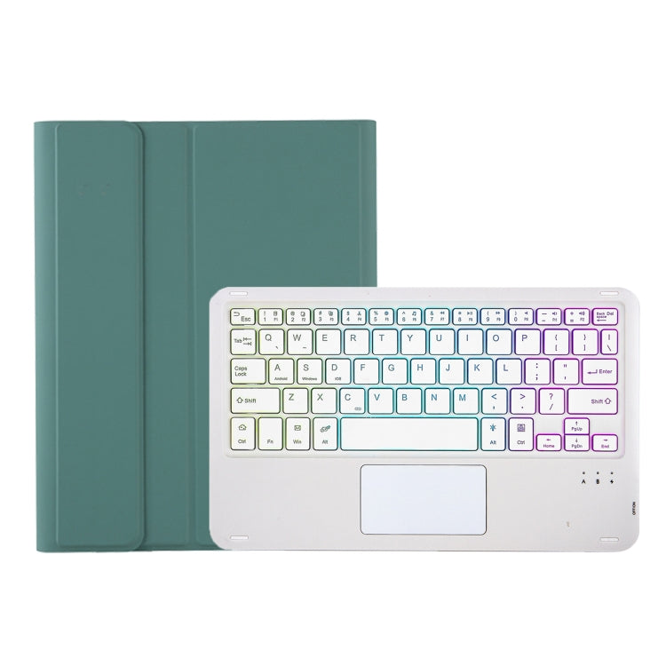 A09B-AS Candy Color Touch Backlight Bluetooth Keyboard Leather Tablet Case with Pen Holder