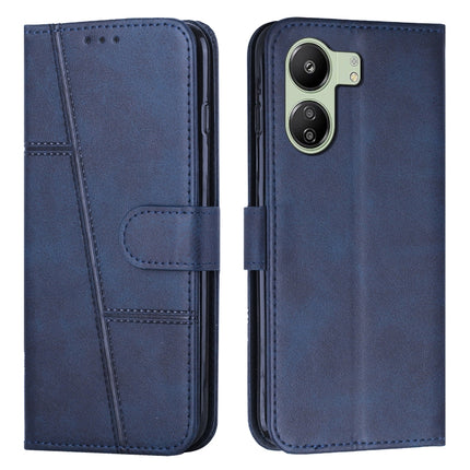 Stitching Calf Texture Buckle Leather Phone Case, For Xiaomi Redmi 13C, For Xiaomi Redmi Note 13 pro+, For Xiaomi Redmi Note 13 pro