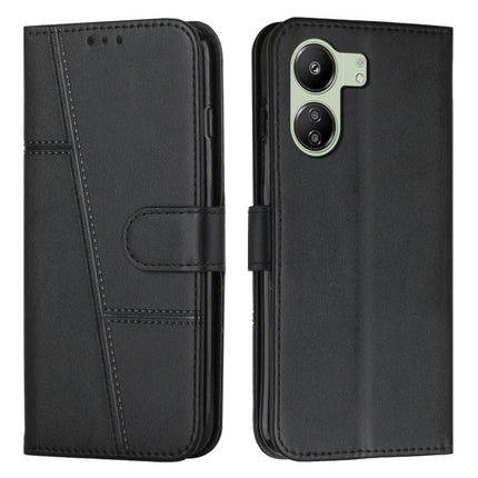 Stitching Calf Texture Buckle Leather Phone Case, For Xiaomi Redmi 13C, For Xiaomi Redmi Note 13 pro+, For Xiaomi Redmi Note 13 pro
