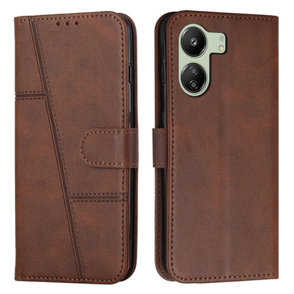 Stitching Calf Texture Buckle Leather Phone Case, For Xiaomi Redmi 13C, For Xiaomi Redmi Note 13 pro+, For Xiaomi Redmi Note 13 pro
