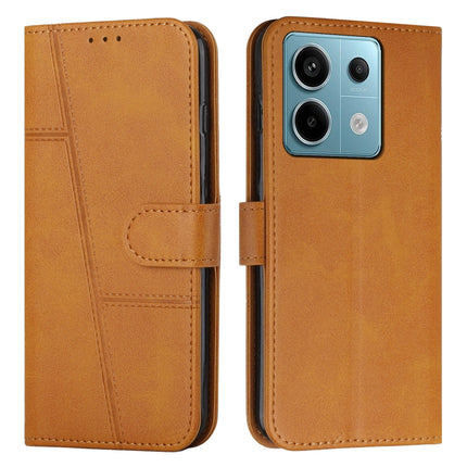 Stitching Calf Texture Buckle Leather Phone Case, For Xiaomi Redmi 13C, For Xiaomi Redmi Note 13 pro+, For Xiaomi Redmi Note 13 pro