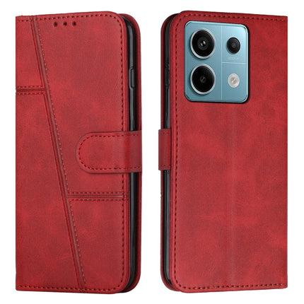 Stitching Calf Texture Buckle Leather Phone Case, For Xiaomi Redmi 13C, For Xiaomi Redmi Note 13 pro+, For Xiaomi Redmi Note 13 pro