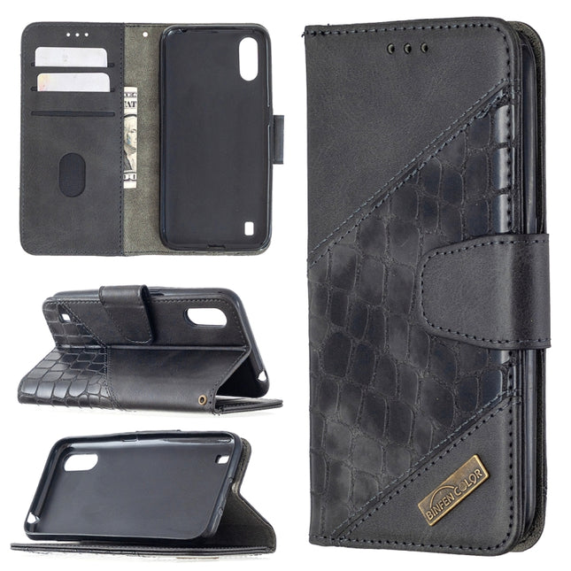 Matching Color Crocodile Texture Horizontal Flip PU Leather Case with Wallet & Holder & Card Slots, For Samsung Galaxy A01, For Samsung Galaxy A31, For Samsung Galaxy A50, For Samsung Galaxy A51
