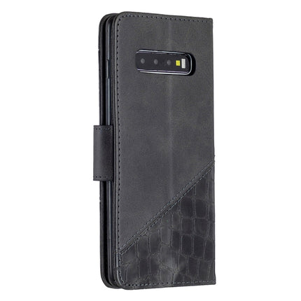 Matching Color Crocodile Texture Horizontal Flip PU Leather Case with Wallet & Holder & Card Slots, For Samsung Galaxy S10 Plus