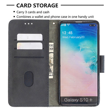 Matching Color Crocodile Texture Horizontal Flip PU Leather Case with Wallet & Holder & Card Slots, For Samsung Galaxy S10 Plus