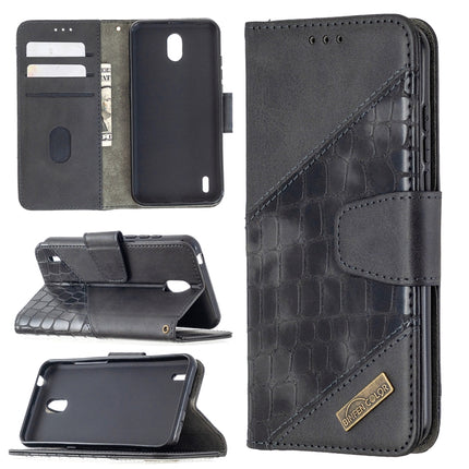 Matching Color Crocodile Texture Horizontal Flip PU Leather Case with Wallet & Holder & Card Slots, For Nokia 1.3, For Sony Xperia L4