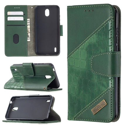 Matching Color Crocodile Texture Horizontal Flip PU Leather Case with Wallet & Holder & Card Slots, For Nokia 1.3, For Sony Xperia L4