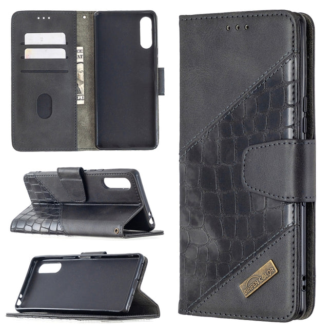 Matching Color Crocodile Texture Horizontal Flip PU Leather Case with Wallet & Holder & Card Slots, For Nokia 1.3, For Sony Xperia L4