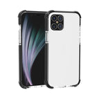 For iPhone 12 / 12 Pro / Black + Transparent