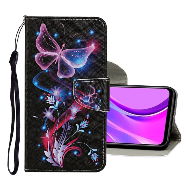 Colored Drawing Pattern Horizontal Flip Leather Case with Holder & Card Slots & Wallet, For Xiaomi Redmi 9C