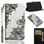 For Samsung Galaxy S20 Ultra / Diagonal Black Flower