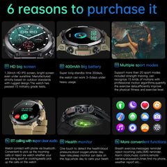 K56 Pro 1.39 inch Smart Steel Strap Wristband Support Heart Rate Monitoring / Blood Pressure Monitoring