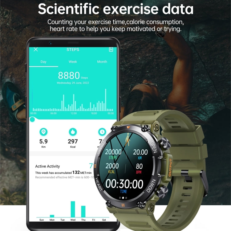 K56 Pro 1.39 inch Smart Steel Strap Wristband Support Heart Rate Monitoring / Blood Pressure Monitoring