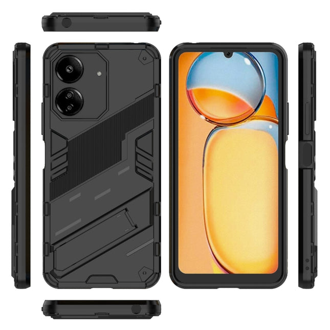 Punk Armor 2 in 1 PC + TPU Phone Case with Holder, For Xiaomi Redmi 13C 5G / 4G Global