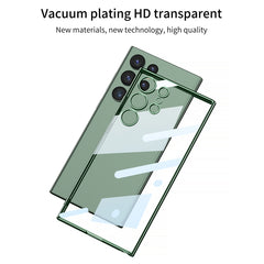 GKK Plating Transparent TPU Phone Case, Without pen, For Samsung Galaxy S24 Ultra, For Samsung Galaxy S24