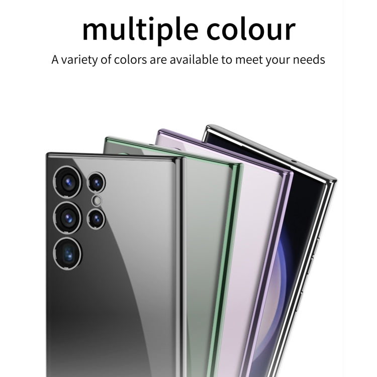 GKK Plating Transparent TPU Phone Case, Without pen, For Samsung Galaxy S24 Ultra, For Samsung Galaxy S24