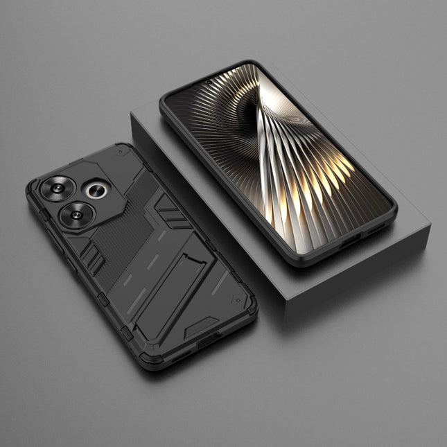 Punk Armor 2 in 1 PC + TPU Phone Case with Holder, For Xiaomi Redmi Turbo 3 5G, For Xiaomi Redmi A3 4G Global, For Xiaomi Redmi Note 13 Pro 4G Global