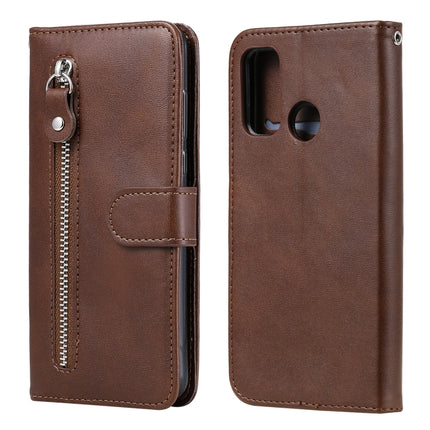 Fashion Calf Texture Zipper Horizontal Flip Leather Case with Stand & Card Slots & Wallet Function, For Huawei P smart 2020, For Huawei P40 Lite (5G) / Nova 7 SE, For Huawei Y5p, For Huawei Y6p