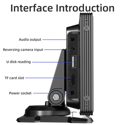 B5303 10.26 inch Portable Car MP5 Player Support CarPlay / Android Auto