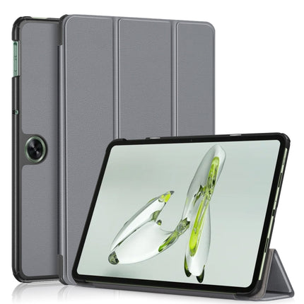 Custer Solid Color 3-fold Holder Smart Leather Tablet Case, For OnePlus Pad Go / OPPO Pad Air2 / Neo, For OnePlus Pad Pro / Pad 2