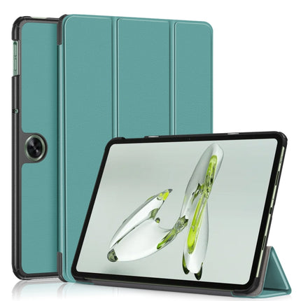 Custer Solid Color 3-fold Holder Smart Leather Tablet Case, For OnePlus Pad Go / OPPO Pad Air2 / Neo, For OnePlus Pad Pro / Pad 2
