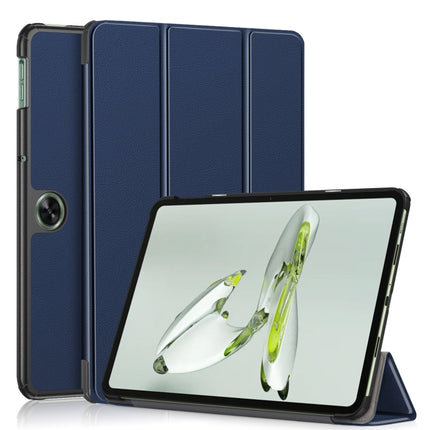 Custer Solid Color 3-fold Holder Smart Leather Tablet Case, For OnePlus Pad Go / OPPO Pad Air2 / Neo, For OnePlus Pad Pro / Pad 2