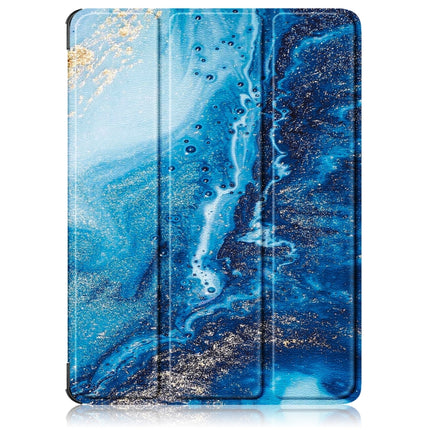Custer Painted 3-fold Holder Smart Leather Tablet Case, For OnePlus Pad Go / OPPO Pad Air2 / Neo