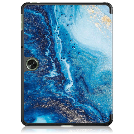 Custer Painted 3-fold Holder Smart Leather Tablet Case, For OnePlus Pad Go / OPPO Pad Air2 / Neo