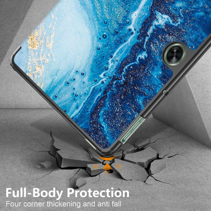 Custer Painted 3-fold Holder Smart Leather Tablet Case, For OnePlus Pad Go / OPPO Pad Air2 / Neo