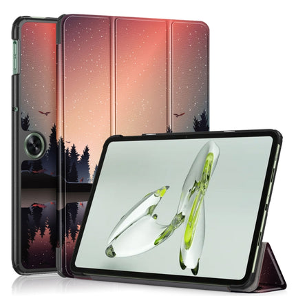 Custer Painted 3-fold Holder Smart Leather Tablet Case, For OnePlus Pad Go / OPPO Pad Air2 / Neo