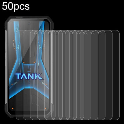 50pcs 0.26mm 9H 2.5D Tempered Glass Film, For Unihertz Titan 2, For Unihertz 8849 Tank 4 Pro / 8849 Tank 4, For Unihertz 8849 Tank 2 Pro, For Unihertz 8849 Tank 3S, For Unihertz Tank 3 Pro 8849, For Unihertz 8849 Tank 3