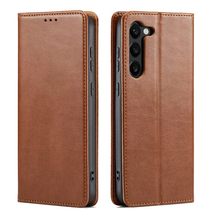 Fierre Shann PU Genuine Leather Texture Phone Case, For Samsung Galaxy A15 5G, For Samsung Galaxy A55 5G, For Samsung Galaxy A35 5G, For Samsung Galaxy S24 Ultra 5G, For Samsung Galaxy S24+ 5G, For Samsung Galaxy S24 5G