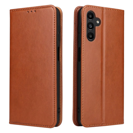 Fierre Shann PU Genuine Leather Texture Phone Case, For Samsung Galaxy A15 5G, For Samsung Galaxy A55 5G, For Samsung Galaxy A35 5G, For Samsung Galaxy S24 Ultra 5G, For Samsung Galaxy S24+ 5G, For Samsung Galaxy S24 5G