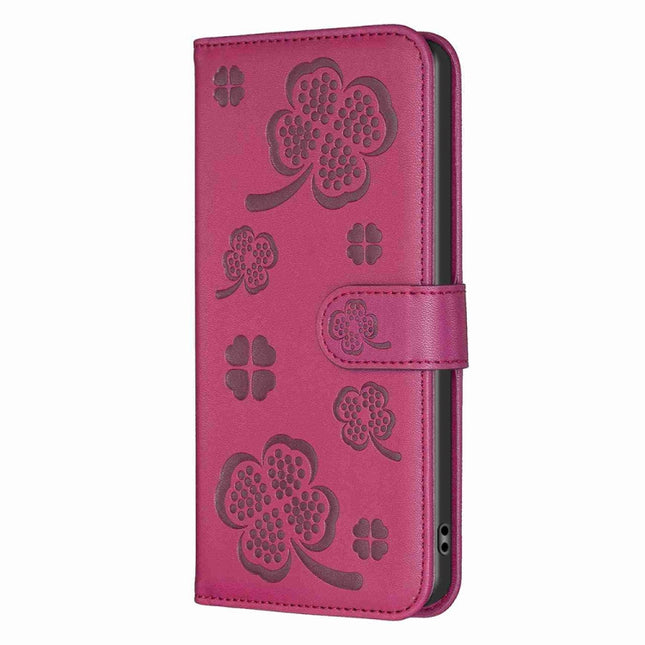 Four-leaf Embossed Leather Phone Case, For Huawei Mate 60 Pro / 60 Pro+, For Huawei Mate 60