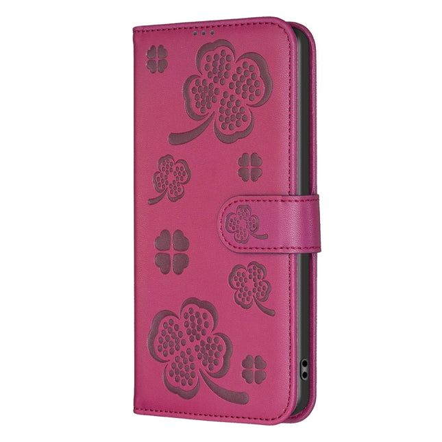 Four-leaf Embossed Leather Phone Case, For Honor X8b, For Honor X9b/Magic6 Lite 5G, For Honor X7b, For Honor X6a