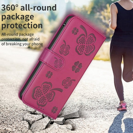 Four-leaf Embossed Leather Phone Case, For Honor X8b, For Honor X9b/Magic6 Lite 5G, For Honor X7b, For Honor X6a