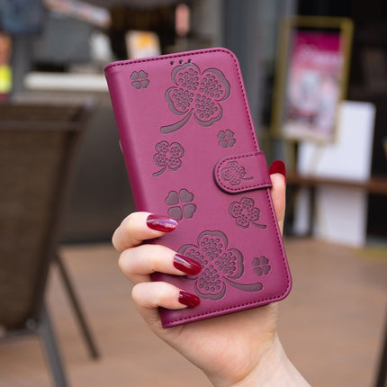 Four-leaf Embossed Leather Phone Case, For Honor X8b, For Honor X9b/Magic6 Lite 5G, For Honor X7b, For Honor X6a