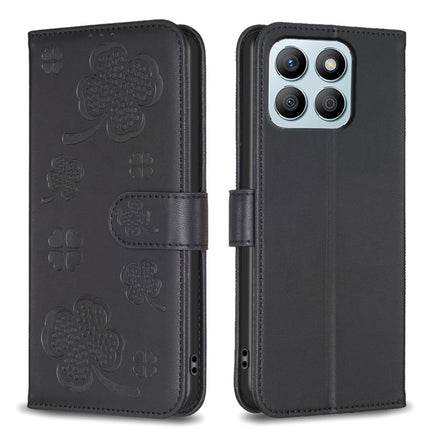 Four-leaf Embossed Leather Phone Case, For Honor X8b, For Honor X9b/Magic6 Lite 5G, For Honor X7b, For Honor X6a