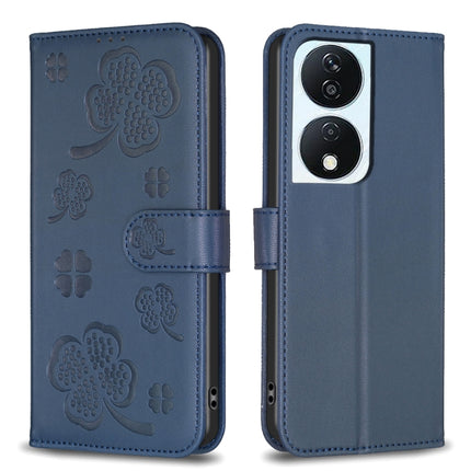 Four-leaf Embossed Leather Phone Case, For Honor X8b, For Honor X9b/Magic6 Lite 5G, For Honor X7b, For Honor X6a