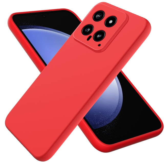 Solid Color Liquid Silicone Dropproof Full Coverage Phone Case, For Xiaomi 14, For Xiaomi Redmi Note 13 5G Global, For Xiaomi Redmi Note 13 Pro+ 5G Global, For Xiaomi 13T/13T Pro/Redmi K60 Ultra, For Xiaomi Redmi K70/K70 Pro                            ...