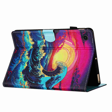 Painted Pattern Stitching Smart Leather Tablet Case, For Lenovo Tab M10 3rd Gen, For Lenovo Tab M10 Plus 10.6 3rd Gen, For Lenovo Tab P11, For Lenovo Tab M10 HD 2nd Gen