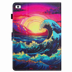 Painted Pattern Stitching Smart Leather Tablet Case, For iPad mini 5 / 4 / 3 / 2 / 1, For iPad 9.7 2018 / 2017