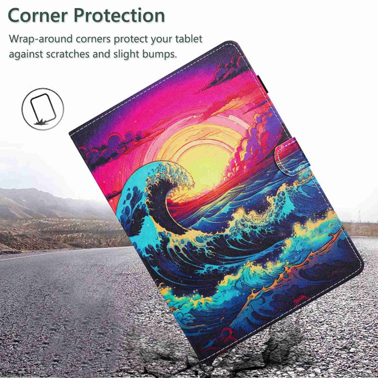 Painted Pattern Stitching Smart Leather Tablet Case, For iPad mini 5 / 4 / 3 / 2 / 1, For iPad 9.7 2018 / 2017