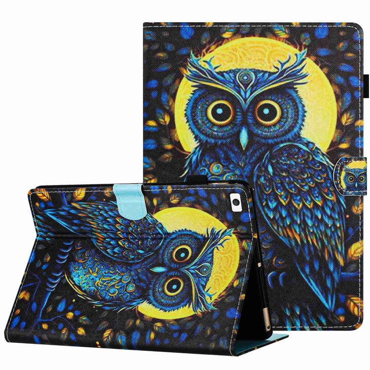 Painted Pattern Stitching Smart Leather Tablet Case, For iPad mini 5 / 4 / 3 / 2 / 1, For iPad 9.7 2018 / 2017