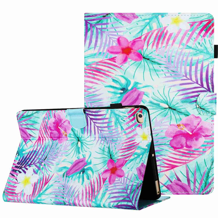 Painted Pattern Stitching Smart Leather Tablet Case, For iPad mini 5 / 4 / 3 / 2 / 1, For iPad 9.7 2018 / 2017